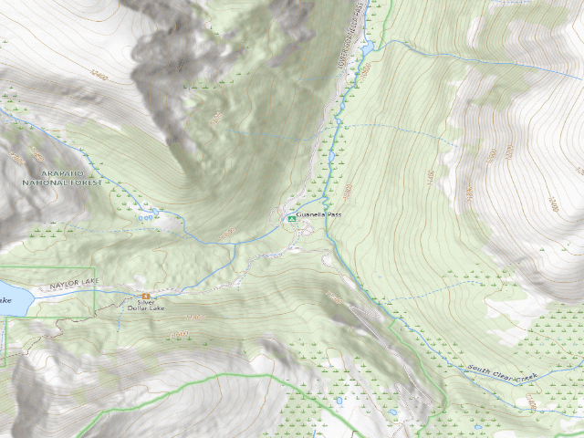 USGS topographic map of Guanella Pass
