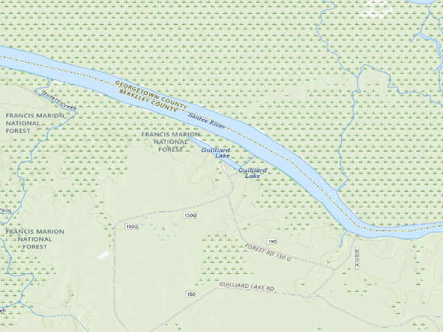 USGS topographic map of Guilliard Lake