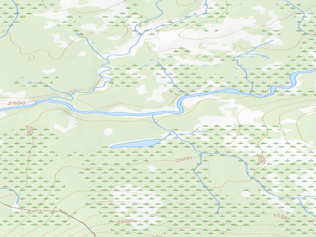 USGS topographic map of Gulkana Wild And Scenic River