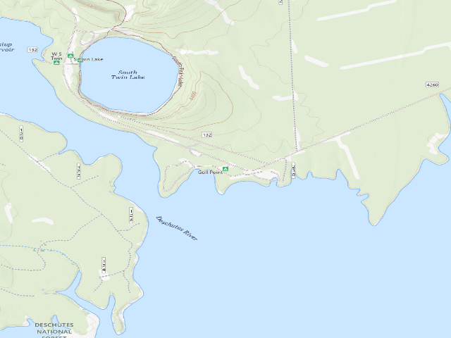 USGS topographic map of Gull Point