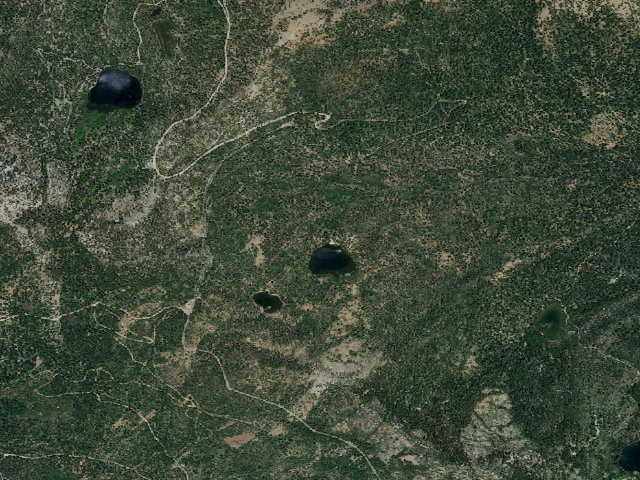 Aerial image of Gumboot Campground