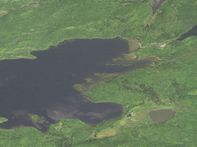 Aerial image of Gunflint Lake Site 5