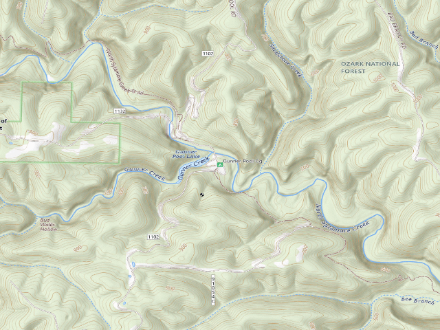 USGS topographic map of Gunner Pool Cg