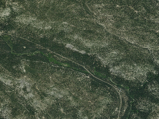 Aerial image of Gurnsey Creek Group Campground