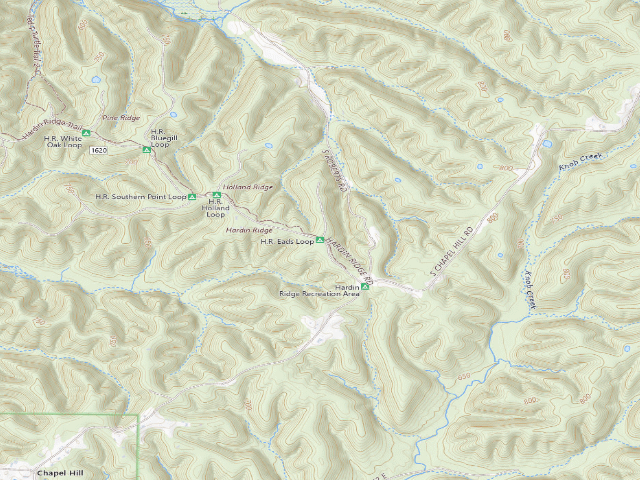 USGS topographic map of H.R. Eads Loop