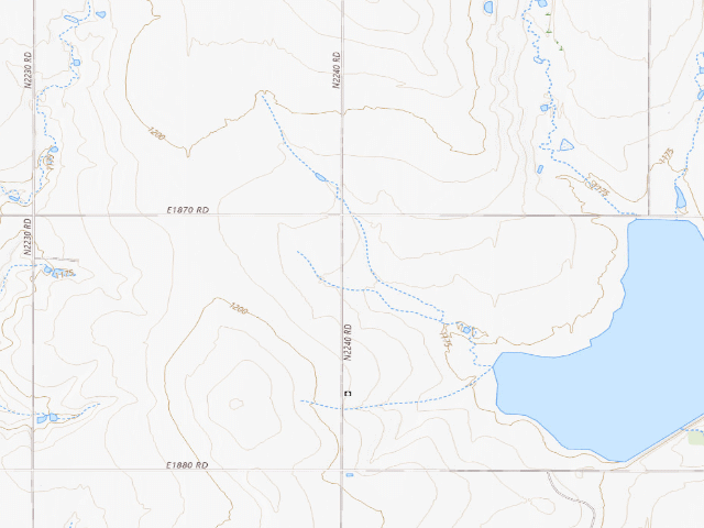 USGS topographic map of Hackberry Flat Camp Ground (Hackberry Flat WMA)