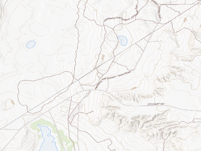 USGS topographic map of Hackberry Lake Off-Highway Vehicle Use Area