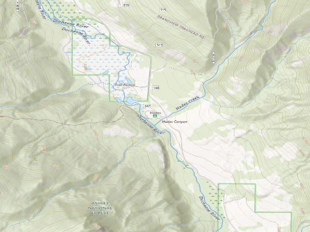 USGS topographic map of Hades