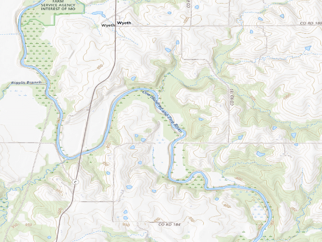 USGS topographic map of Hadorn Bridge Access