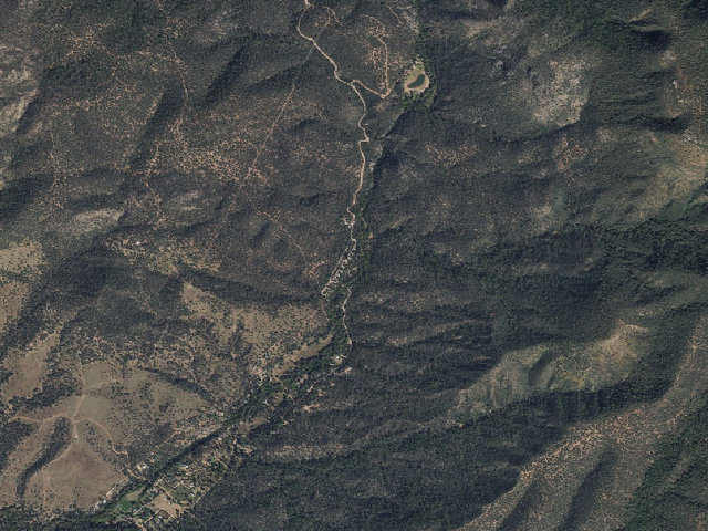 Aerial image of Haigler Canyon