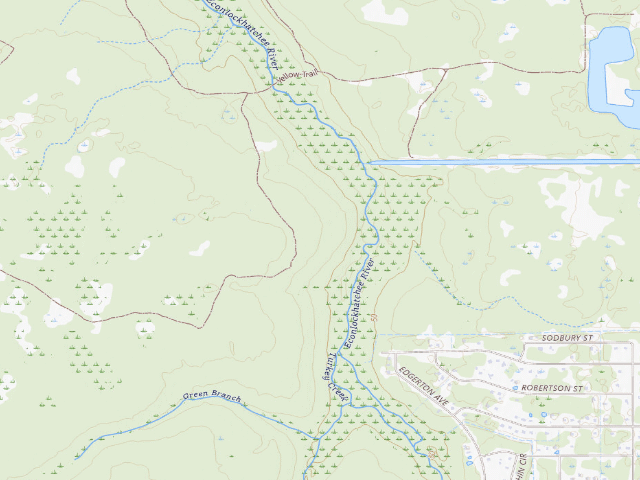 USGS topographic map of Hal Scott Regional Preserve and Park primitive campsite