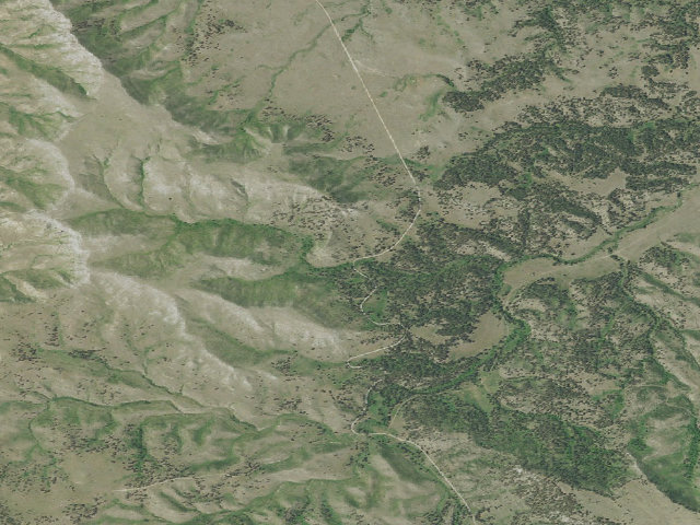 Aerial image of Halbert Gulch-Rd 3817