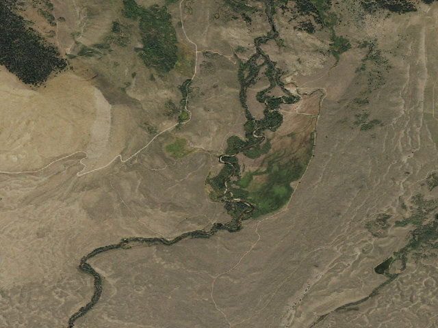 Aerial image of Half Moon WHMA Campground