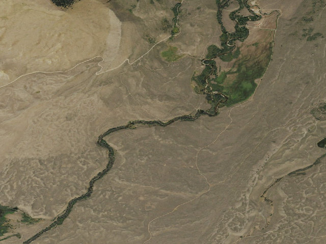 Aerial image of Half Moon WHMA — Pole Creek Campground
