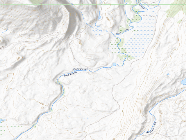 USGS topographic map of Half Moon WHMA — Pole Creek Campground