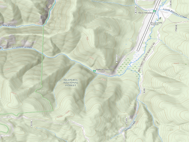 USGS topographic map of Halfway House