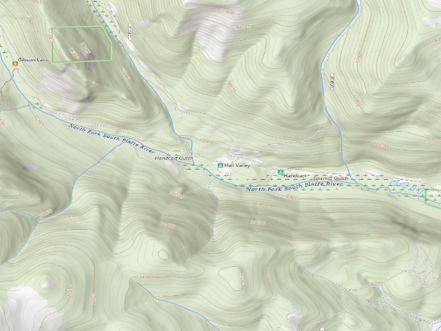 USGS topographic map of Hall Valley