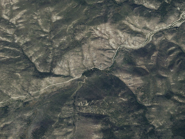 Aerial image of Halls Gulch Dispersed