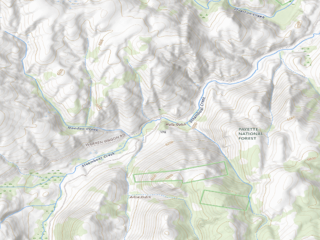 USGS topographic map of Halls Gulch Dispersed