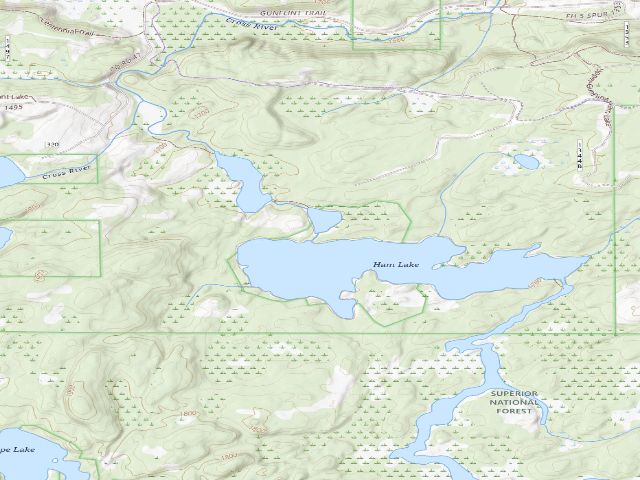 USGS topographic map of Ham Lake Site 1