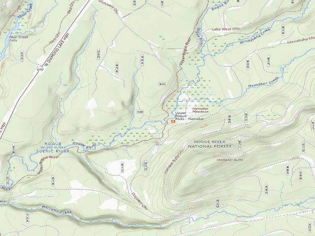 USGS topographic map of Hamaker