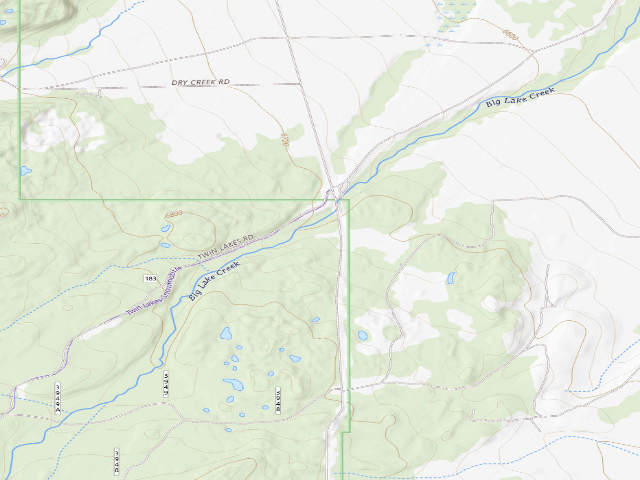USGS topographic map of Hamburger Helper