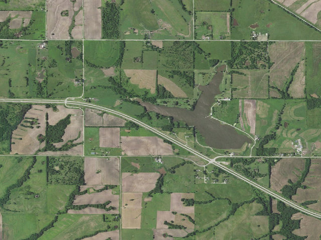 Aerial image of Hamilton City Lake
