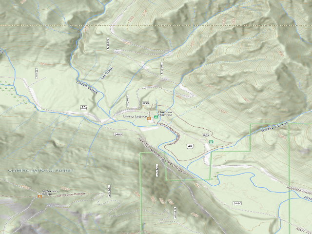 USGS topographic map of Hamma Hamma
