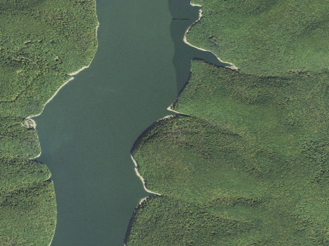 Aerial image of Handsome Lake Boat To