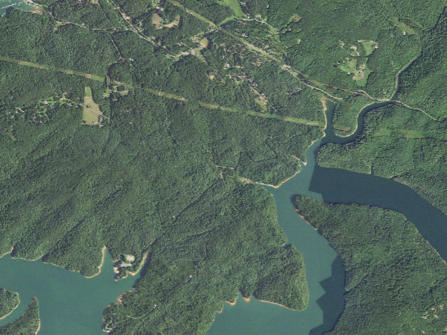 Aerial image of Hanging Dog Campground