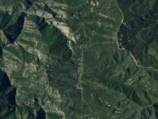 Aerial image of Hanging Valley Campground