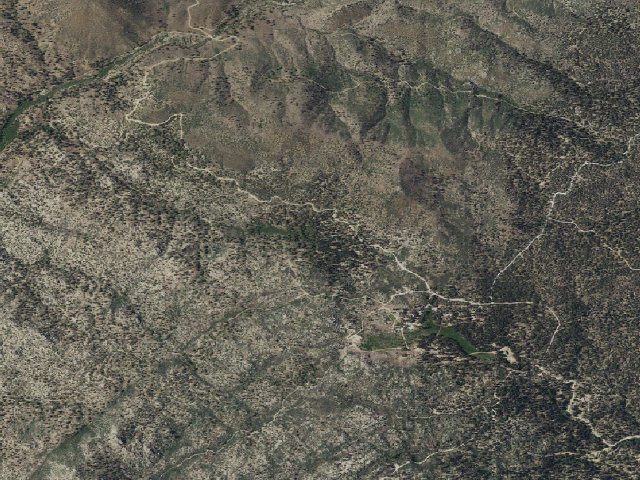 Aerial image of Hanna Flat Campground