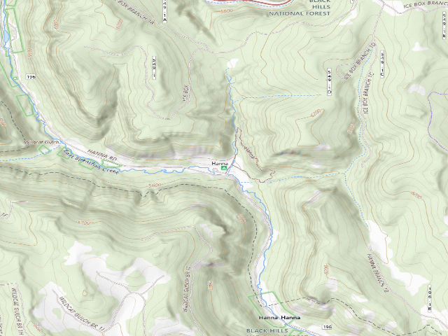 USGS topographic map of Hanna