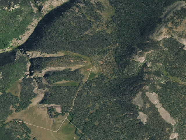Aerial image of Hansons Mill Dispersed Campsite