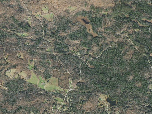 Aerial image of Hapgood Pond Campground