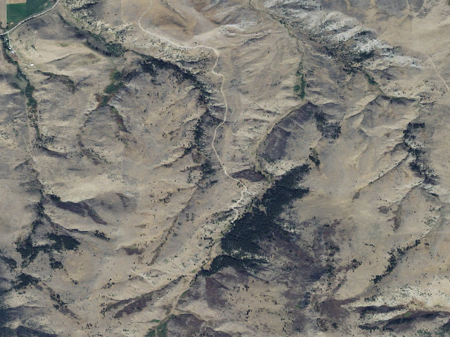 Aerial image of Happy Jack Gully