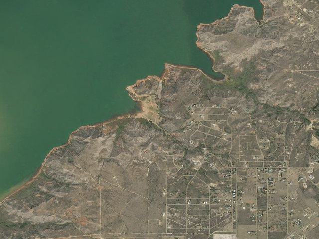 Aerial image of Harbor Bay Campground
