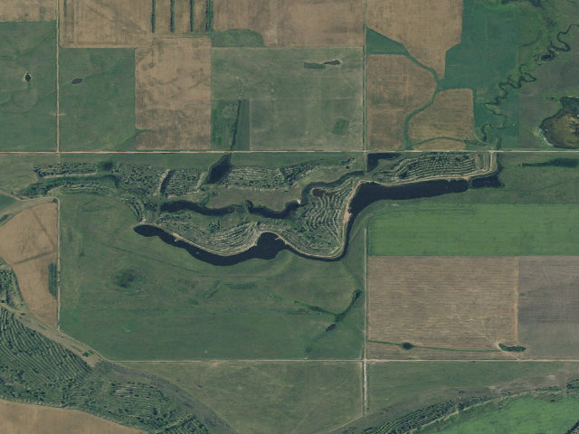 Aerial image of Harmony Lake WMA (Mercer County)