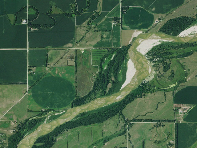 Aerial image of Harold W. Andersen WMA