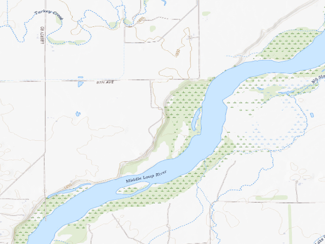 USGS topographic map of Harold W. Andersen WMA
