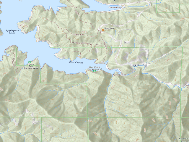 USGS topographic map of Harr Point Campground