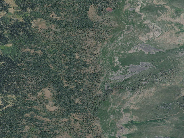 Aerial image of Harris Trailhead / Horse Camp