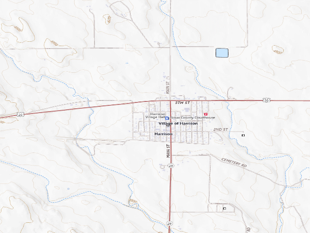 USGS topographic map of Harrison City Park (Harrison)