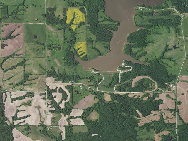 Aerial image of Harrison County Lake