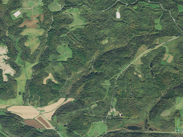Aerial image of Harrison State Forest - Trailriders Campground