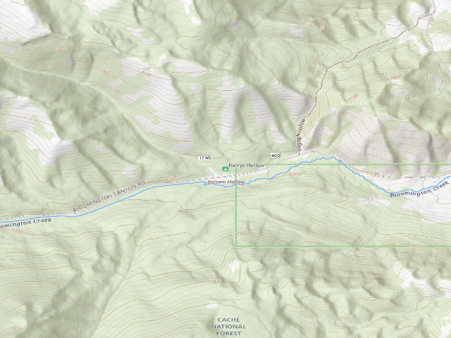 USGS topographic map of Harrys Hollow