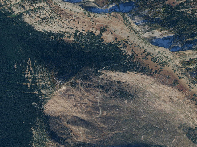 Aerial image of Harts Pass
