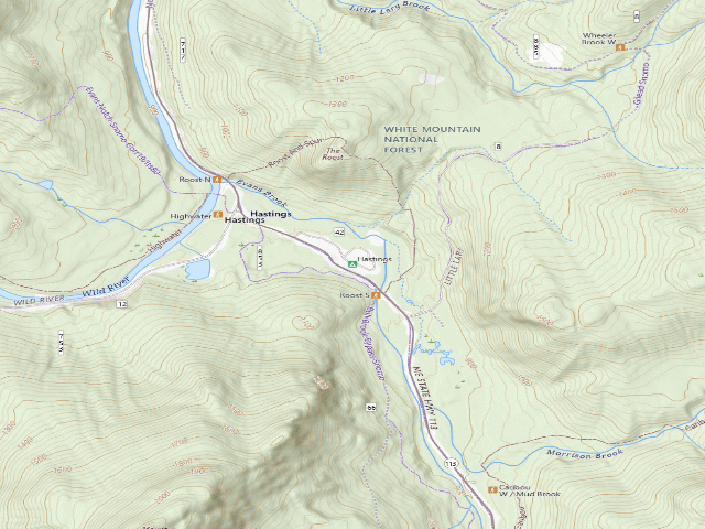 USGS topographic map of Hastings