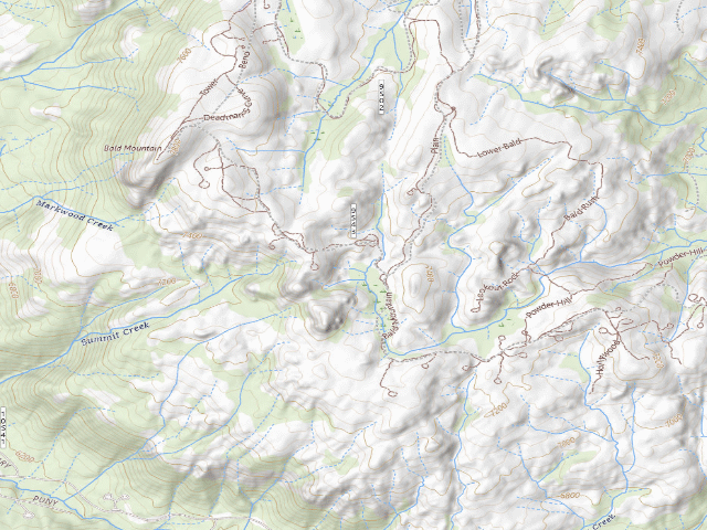 USGS topographic map of Hatch Lake Staging