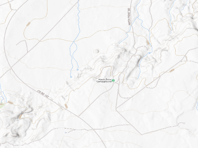 USGS topographic map of Hatch Point Campground
